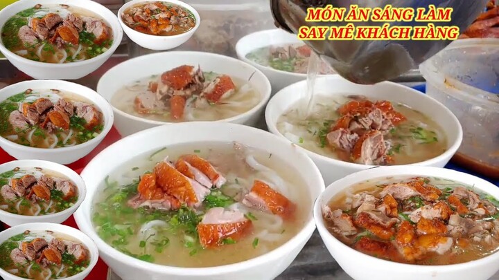 MÓN ĂN SÁNG LÀM BIẾT BAO THƯỢNG KHÁCH SAY MÊ KHÔNG QUÊN ĐƯỢC PHỞ VỊT QUAY LẠNG SƠN