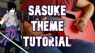 Sasuke Theme Guitar Tutorial ! Naruto Shippuden