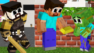 Monster School ซอมบี้ที่น่าสงสารและความเข้าใจผิดของ Herobrine - Sad Story - Minecraft Animation