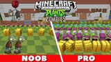 PLANTS vs ZOMBIES sa Minecraft PE | Muntik na makapasok yung ZOMBIES!😂