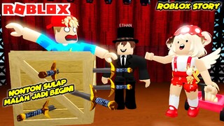 BANG BOY DAN CACA NONTON SULAP HOROR ft @Shasyaalala - ROBLOX MAGIC SHOW STORY 2