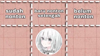 Anime Challenge-[tantangan nonton anime]