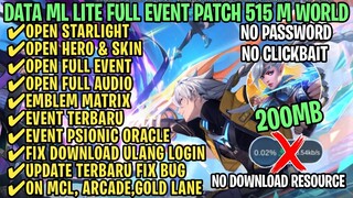 Data ML Lite Full Event 200Mb Patch 515 Diamond Kuning | ML Lite | Cara Mengatasi Lag & Patah Patah