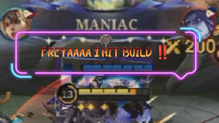 FREYA MARIKIT (1 HIT BUILD) 😵🤩