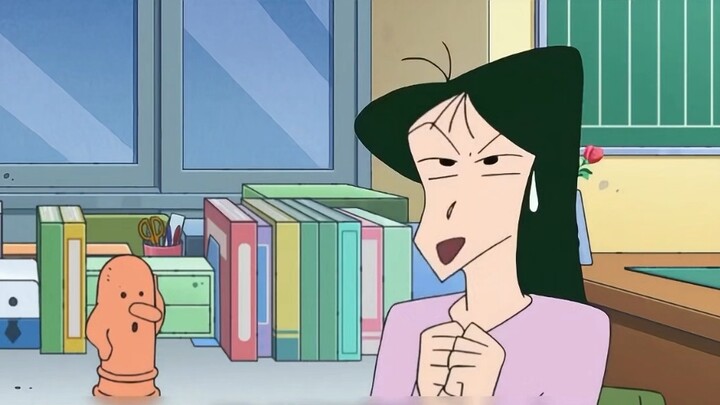 Crayon Shin-chan saw the teacher's secret in the secret passage