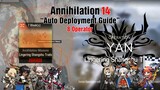 [Arknights] Annihilation 14 Lingering Shangshu Trails (8 Operator) - Strategy Deployment Guide