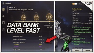 LEVEL UP YOUR DATA BANK FAST FOR RANK 5 ECHOES! |Wuthering Waves