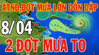 Dự báo thời tiết hôm nay và ngày mai 8/04/2024 | Dự báo thời tiết trong 3 ngày tới