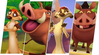 Timon & Pumbaa Evolution in Games.