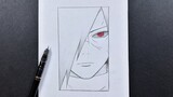 Anime sketch | how to draw madara uchiha step-by-step