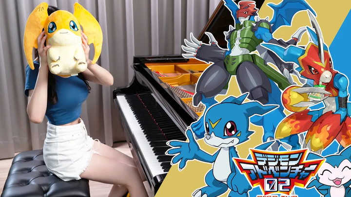 Digimon 02 Evolution Theme「Break Up!」ปกเปียโนของรู ดิจิมอน แอดเวนเจอร์ OST