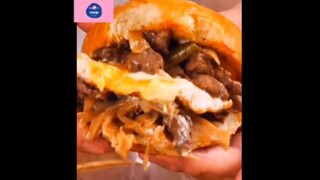 Mukbang Korea hamburger