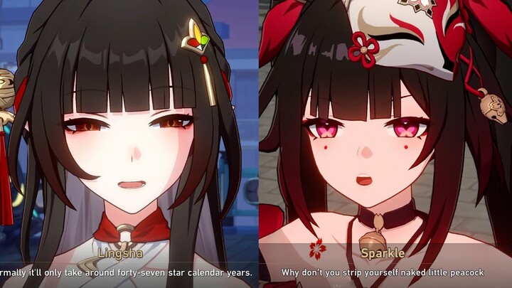 Sparkle and Lingsha, Same Face, Same Sharp Mouth