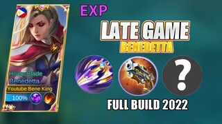 1816 MATCHES BENEDETTA BEST EXP LANE BRUTAL BUILD IN LATEGAME | MOBILE LEGENDS