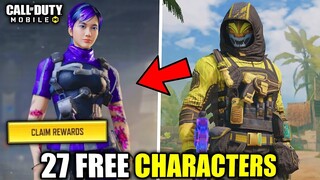 *NEW* How To Get 27 FREE Character Skins In Cod Mobile Season 10!