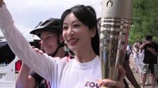 杨紫法国肖蒙传递奥运火炬,太实诚跑太快被要求慢点,粉丝应景喊杨旎奥获回应