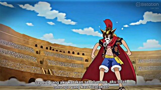 momen bentrok haki luffy & chinjao