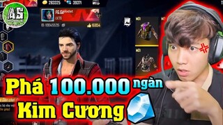 [Free Fire] AS Trả Thù Gil Phá Hết 100,000 Ngàn Kim Cương 🤑🤠🤑🤠  | AS Mobile