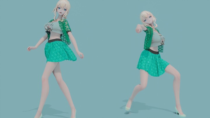 【琴&Black Mamba】啊 这可恶的派蒙【原神MMD/布料解算】