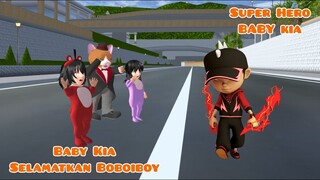 Baby Kia Menyelamatkan Boboiboy | Super Hero Baby Kia | Drama Sakura School Simulator