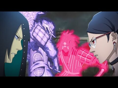 Sarada VS Hidari - Sarada membangkitkan Susanoo melawan Hidari Sasuke - Boruto Vortex Chapter 11