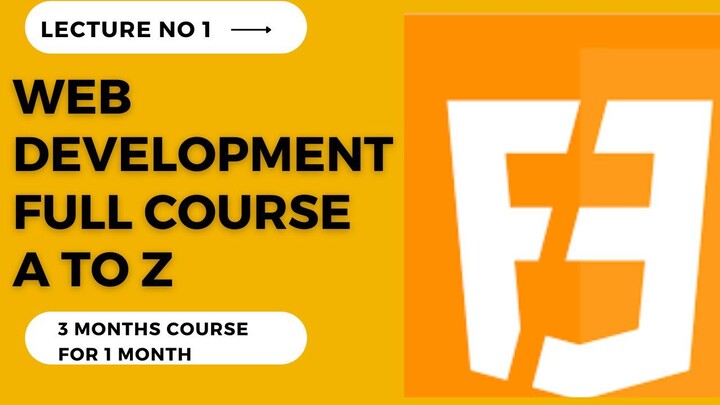 we development full course| Lecture no 1|