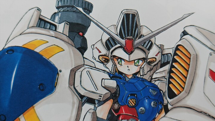 ศิลปิน "Aki Mika": ภาพประกอบ "Gundam Girl" "Gundam Girl" 1 (ซีรีส์กันดั้มฉบับที่ 1)