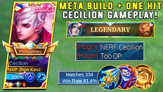 CECILION ONE SHOT BUILD | BEST BUILD | CECILION TOP GLOBAL