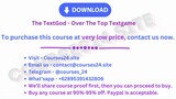 The TextGod - Over The Top Textgame