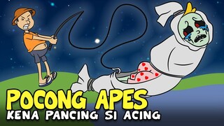 Pocong Apes Kena Pancing Si Acing - Animasi Horor Mancing Kartun Lucu [TERBARU]