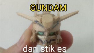 Mencoba membuat GUNDAM aerial dari stik es