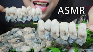 ASMR MUKBANG RAW MILK OYSTER SALAD PLATTER SOFT CRUNCHY EATING SOUND | LINH-ASMR 먹방