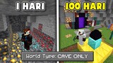 100 Hari di Minecraft tapi Cave Only❗️❗️