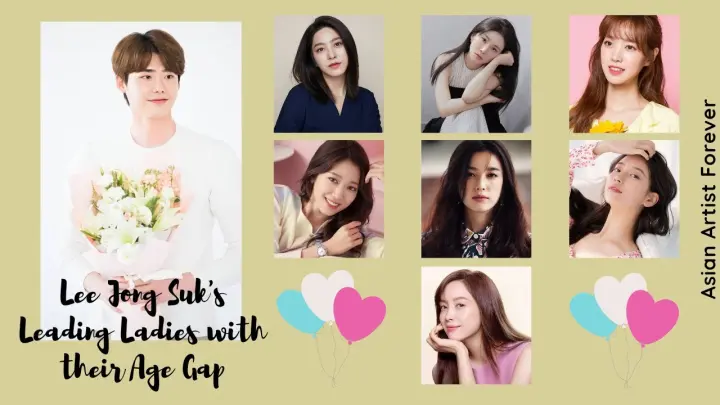 Lee Jong Suk's Leading Ladies with their Age Gap | Asian Artist Forever