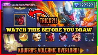 TRICK! HOW TO GET KHUFRA EPIC SKIN "VOLCANIC OVERLORD" IN EPIC SHOWCASE EVENT - Mobile Legends