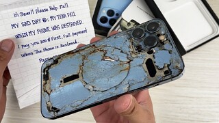 How i Restore Destroyed iPhone 13 Pro Max, Cracked Phone Restoration