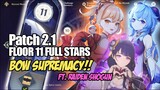 BOW SUPREMACY!! - Spiral Abyss 2.1 Floor 11 Full Stars | Genshin Impact