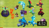 Wizard Tower vs All  Normal Troops - Clash of Clans
