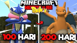 Aku Berhasil Bertahan Hidup Di 200 Hari Minecraft Hardcore Pixelmon ❗❗