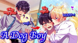 【BL Anime】He turns into a dog from time to time. I can turn him back into a human by kissing him.