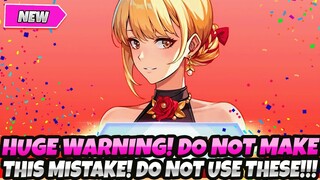 *IMPORTANT WARNING!* DO NOT MAKE THIS HUGE MISTAKE! YOU NEED TO SAVE THESE RN!! (Solo Leveling Arise