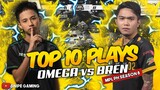 TOP 10 PLAYS OMEGA vs BREN ESPORTS | MPL-PH Season 8 Week 3