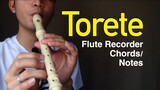 TORETE- Moira Dela Torre (FLUTE RECORDER NOTES/Chords/COVER/Tutorial) notes are in the description