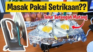 Masak Telur Pakai Setrika Pakaian | Masak Pakai Setrika