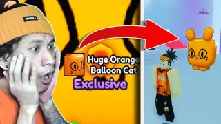 I Hatched Huge Orange Balloon Cat in Pet Simulator X | Roblox