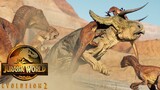 Nasutoceratops FIGHTS Raptors  - Life in the Cretaceous || Jurassic World Evolution 2 🦖 [4K] 🦖