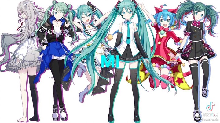 hatsun miku ketika sama kembaran nya...😍