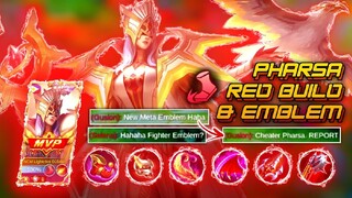 PHARSA RED BUILD & EMBLEM ♨️ Gusion Instant Regret "0" Score - TOP 1 GLOBAL PHARSA GAMEPLAY | LiCRAE