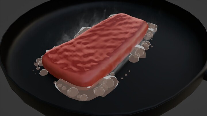 I used Blender to fry a man in real time, and the computer said it was so delicious that it dropped 