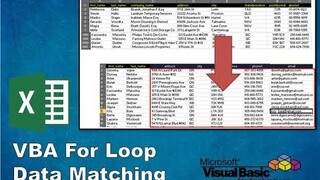 Excel VBA For Loop Data Matching